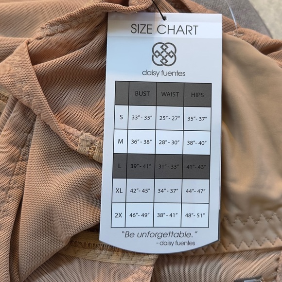 Daisy Fuentes Tan Shapewear Top - Picture 4 of 5